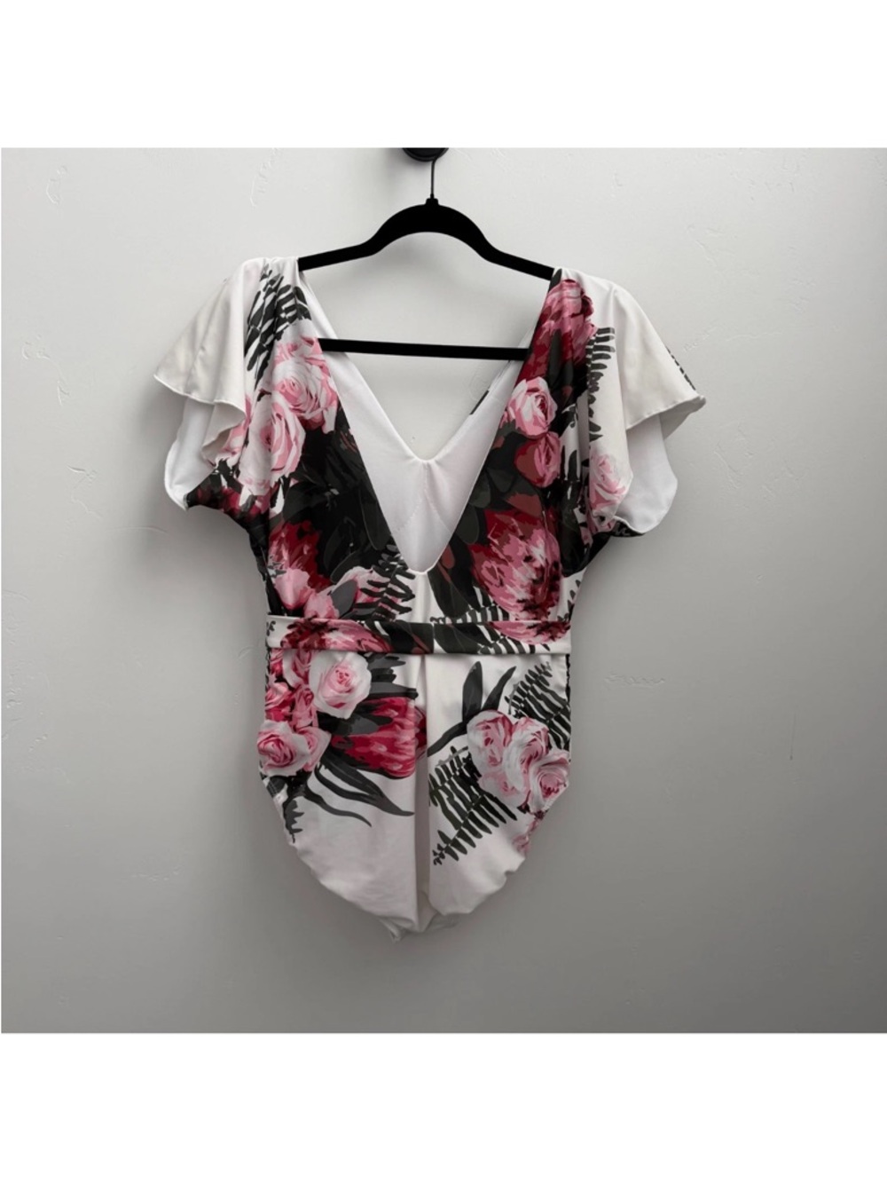 Albion White Floral One-Piece Swimsuit - Picture 8 of 10